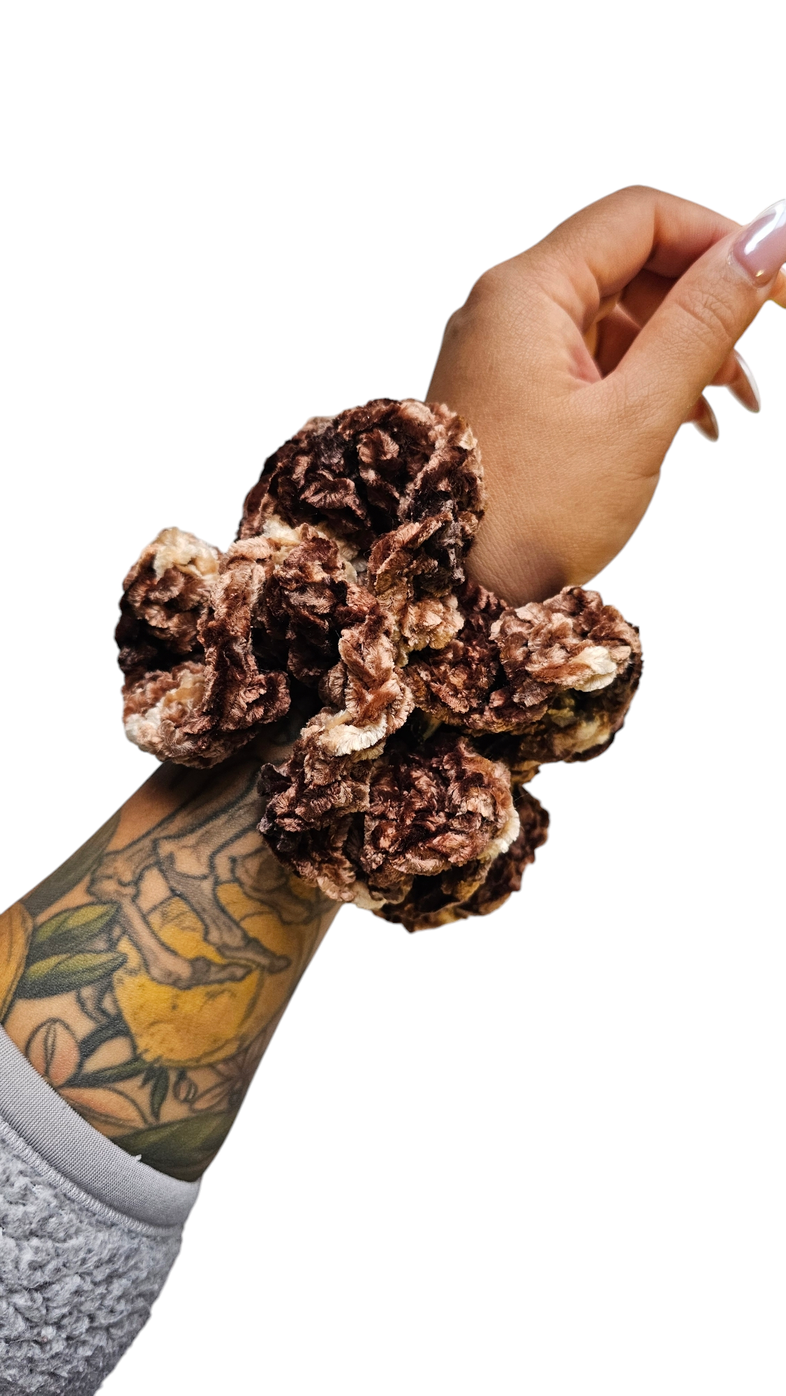 Coffee Velvet Scrunchie