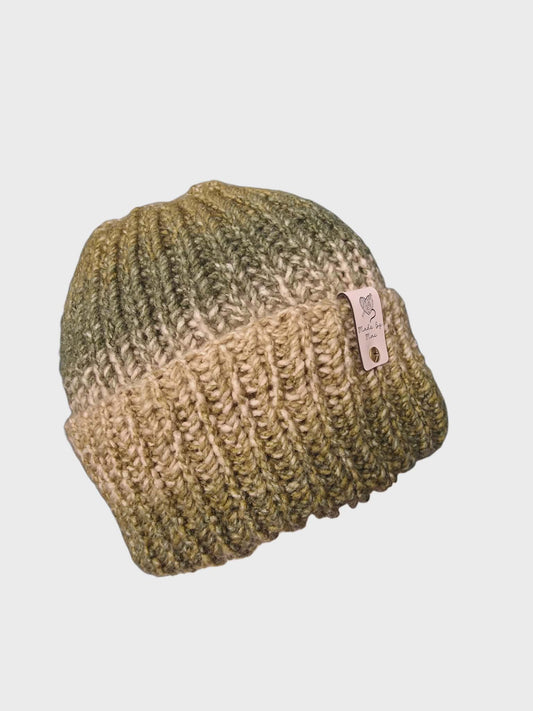 Green Ombre Knit Beanie