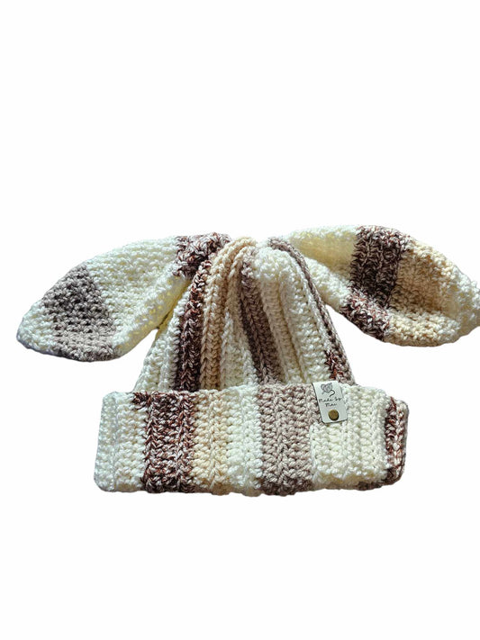 Chocolate Swirl Bunny Beanie