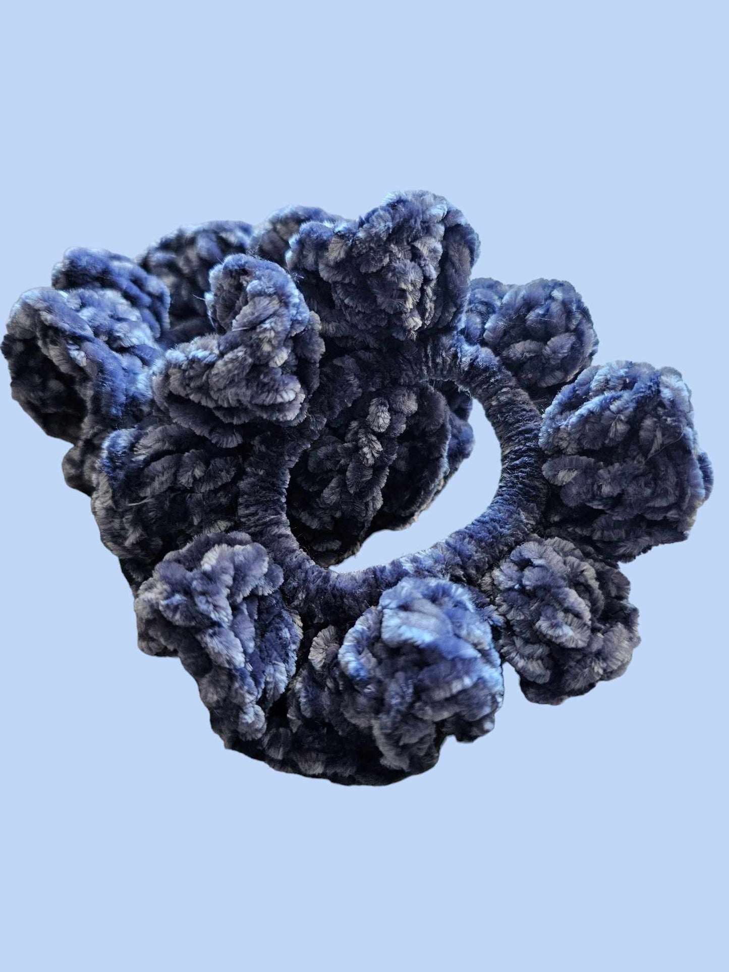 Indigo Velvet Velvet Scrunchie