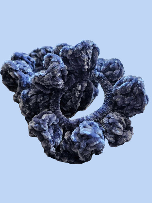 Indigo Velvet Velvet Scrunchie