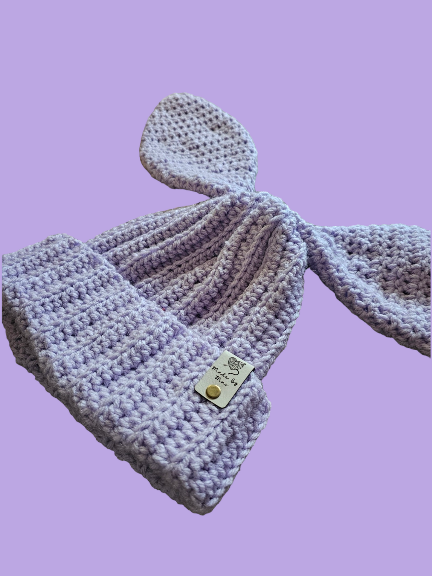 Lilac Bunny Beanie