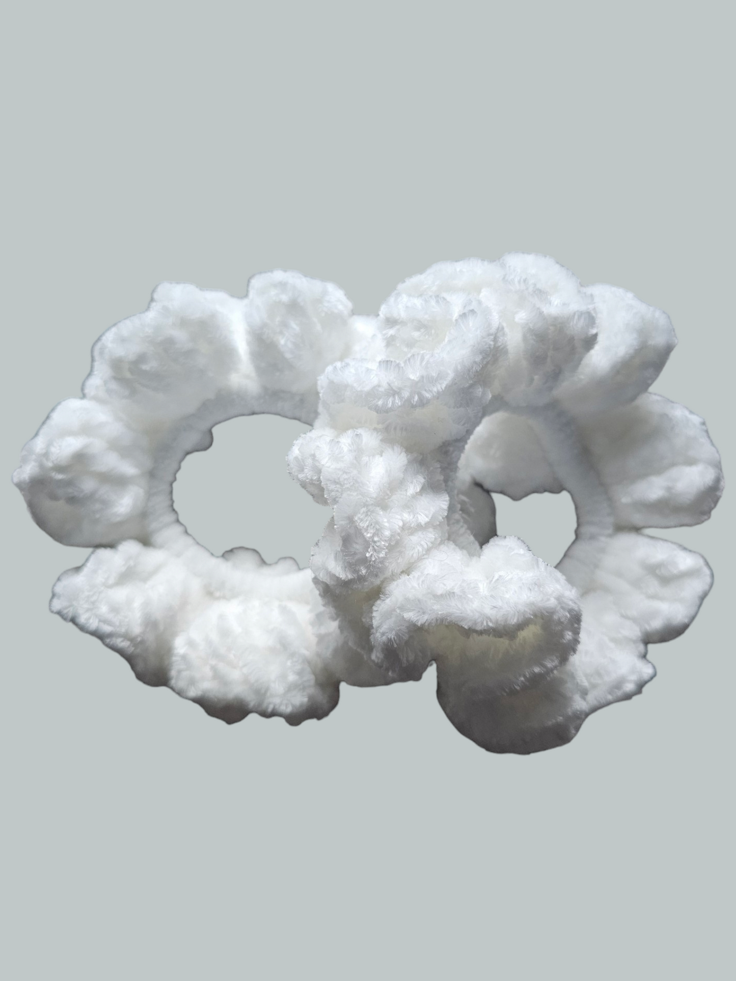 White Velvet Scrunchie