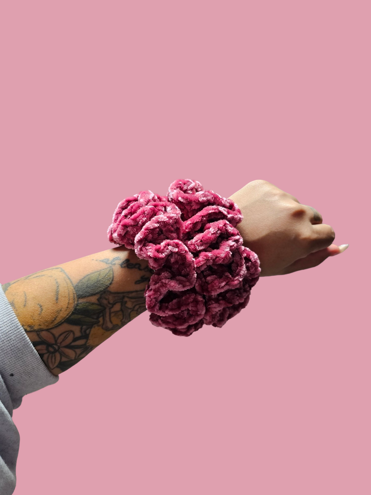 Pomegranate Velvet Scrunchie