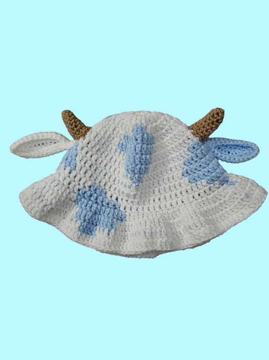 Baby Blue Cow Bucket Hat