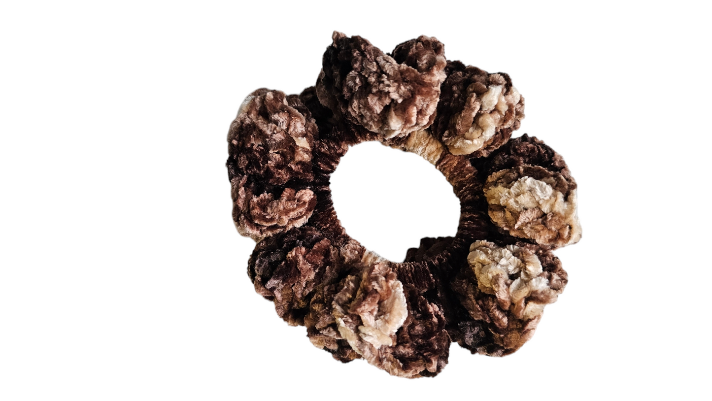 Coffee Velvet Scrunchie