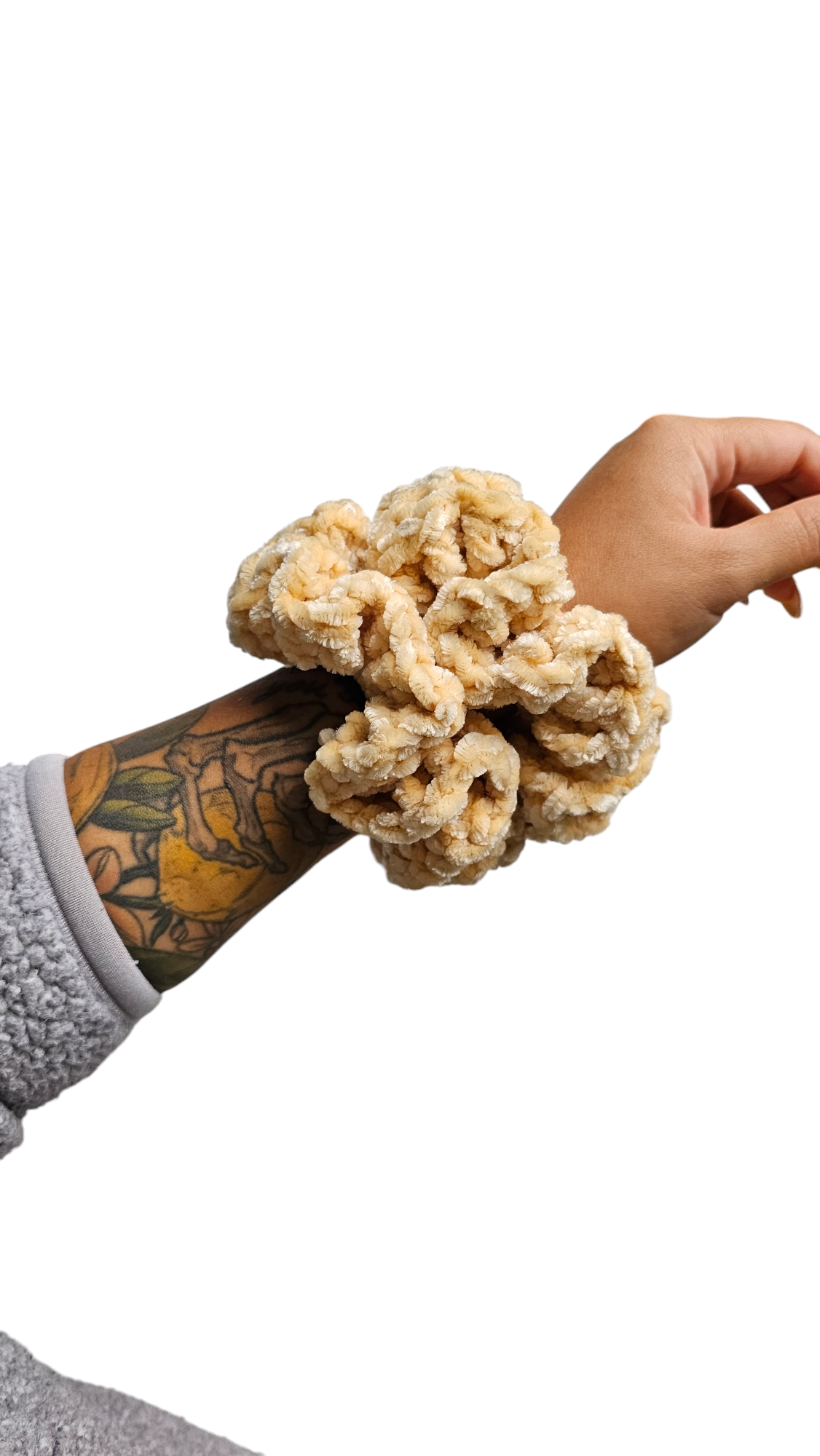 Soft Sunshine Velvet Scrunchie