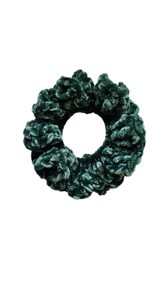Pine Velvet Scrunchie