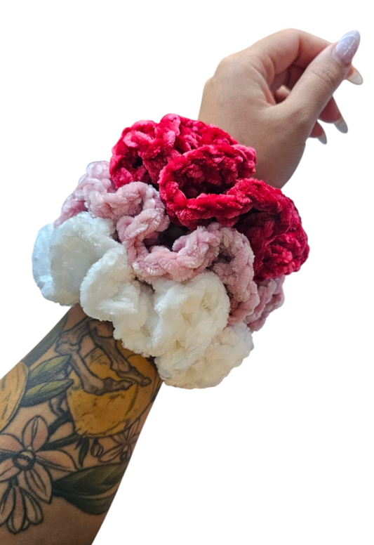 Classic Valentine Velvet Scrunchie 3 Pack