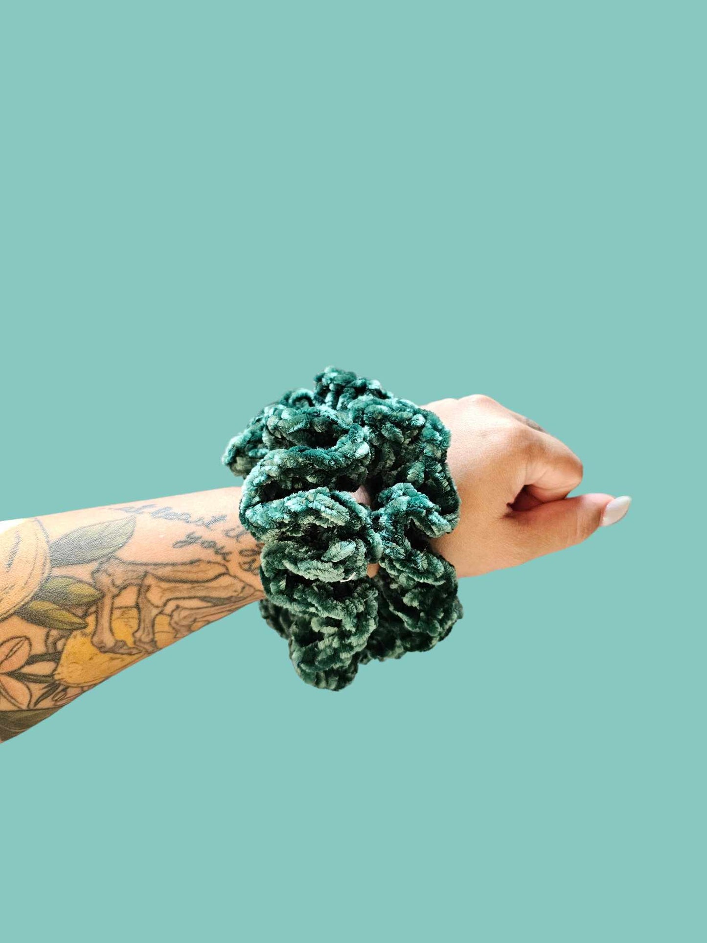 Pine Velvet Scrunchie