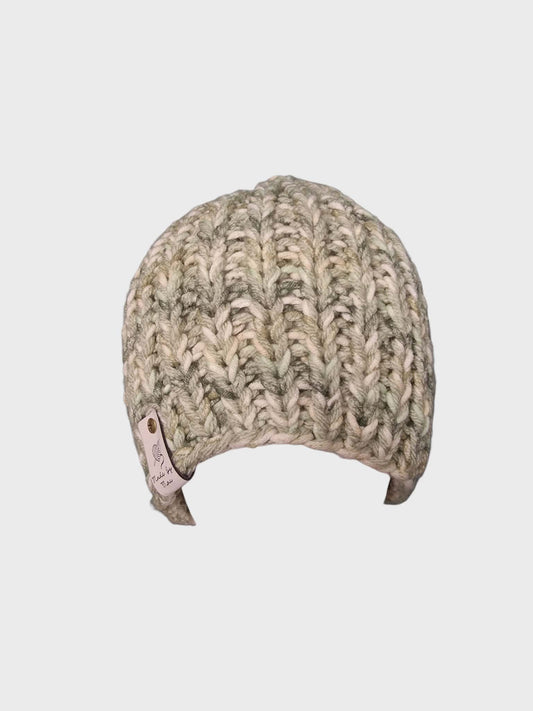 Green Brimless Chunky Beanie