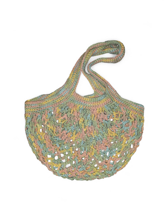 Buttercream Mesh Market Bag
