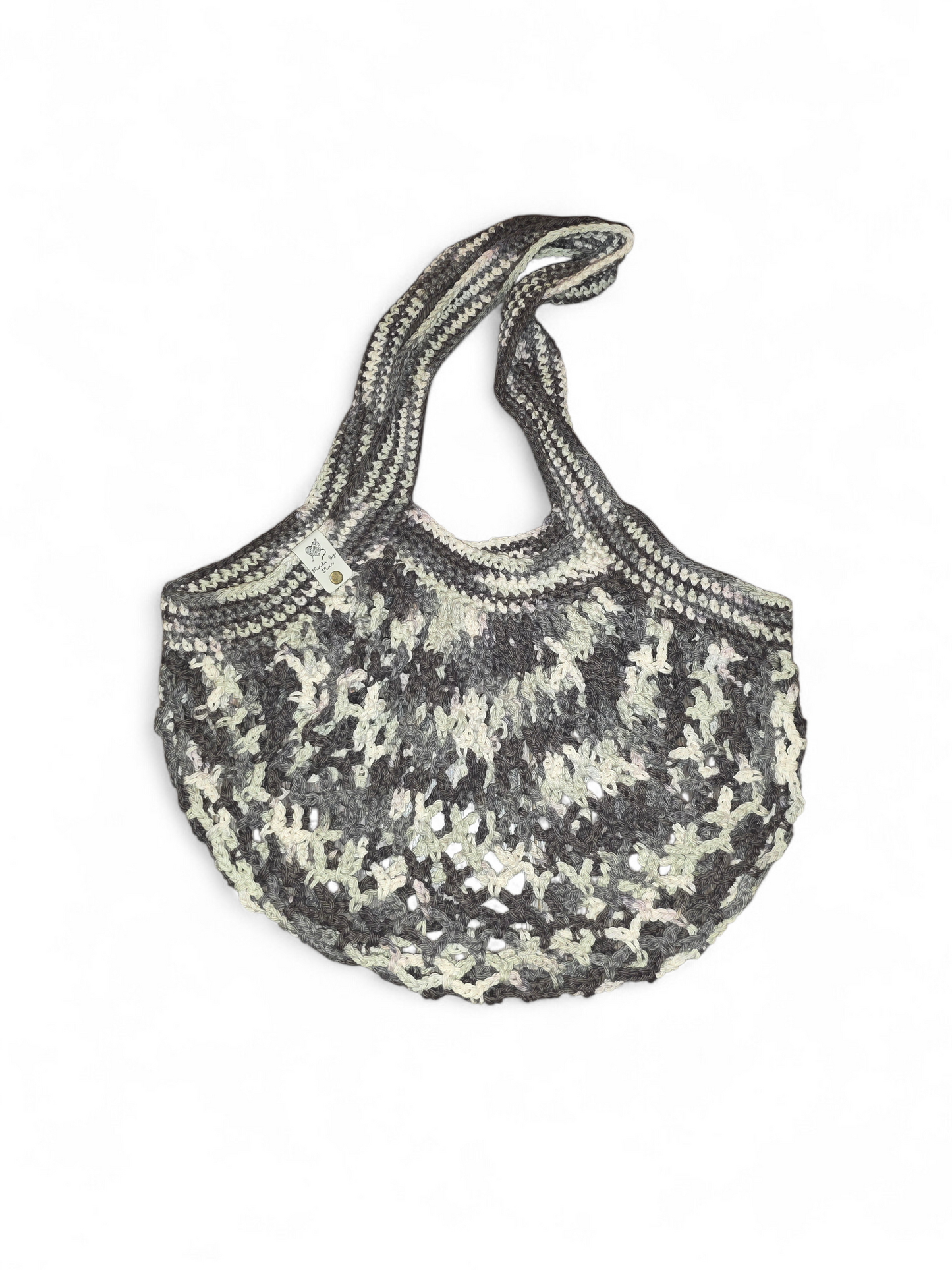 Salt & Pepper Mesh Market Bag