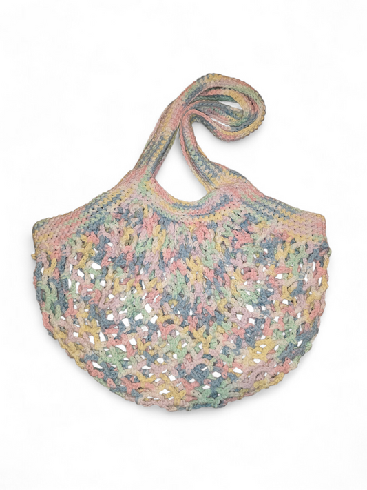 Pastel Mesh Market Bag